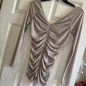 Guess Taupe Long Sleeve Top